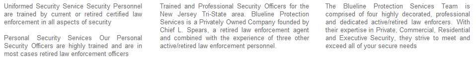 Security Company Morristown NJ
